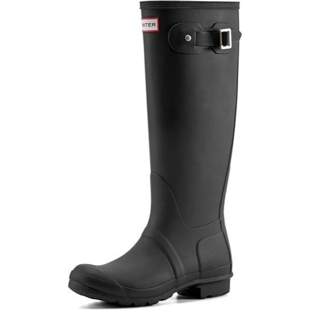 Hunter Women's Original Tall Rain Boots Size 8 Black Knee High Waterproof Boot